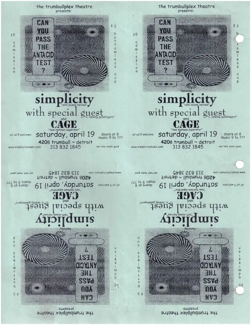 90's Trumbullplex flyer