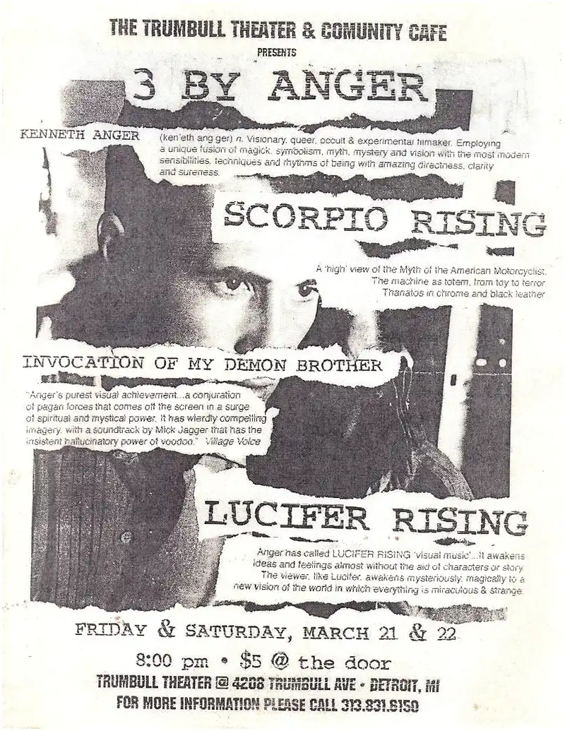 90's Trumbullplex flyer