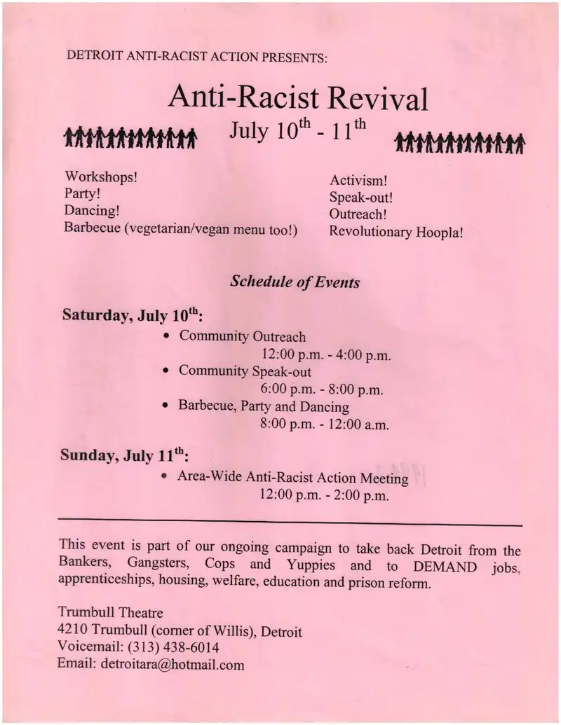 90's Trumbullplex flyer