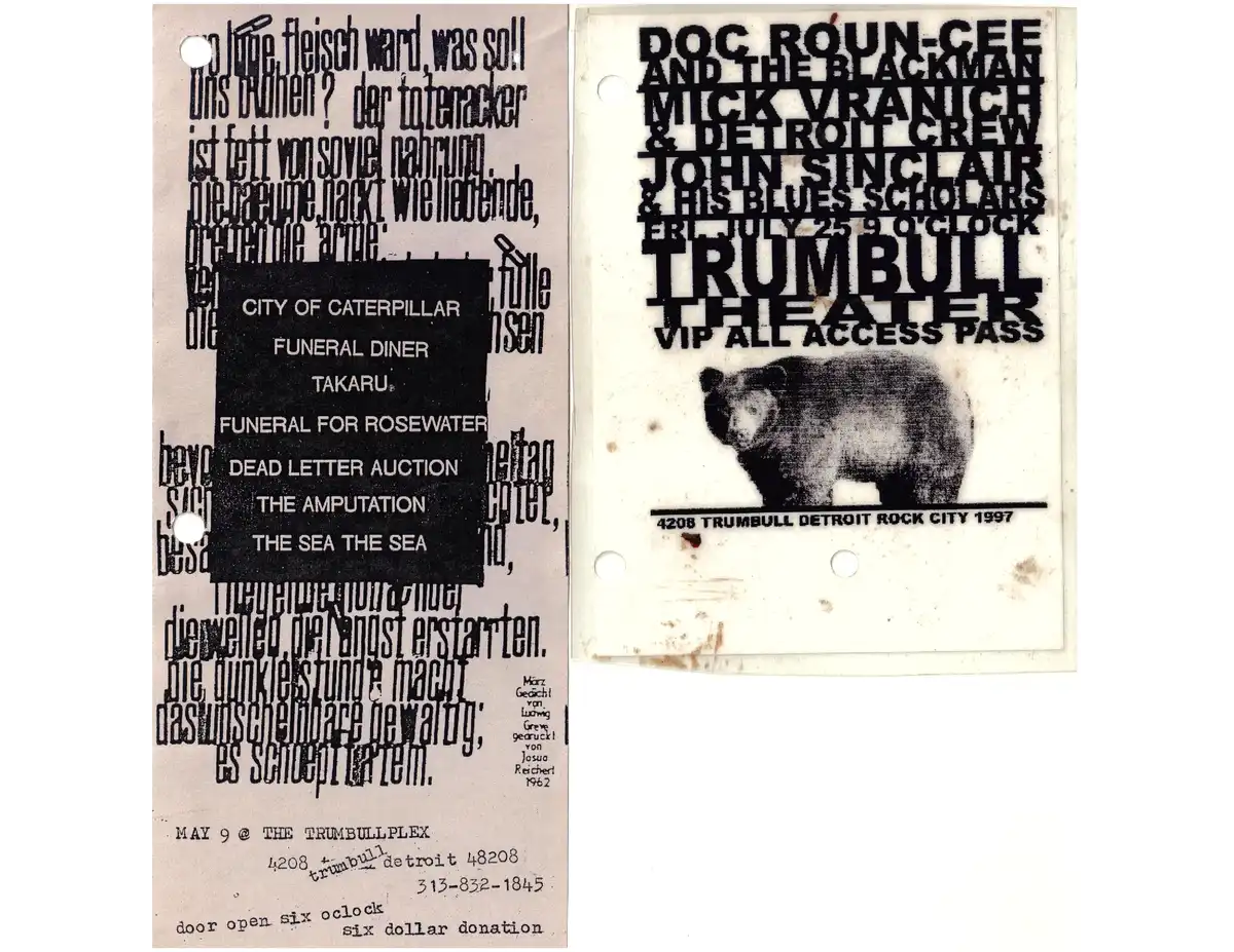 90's Trumbullplex flyer