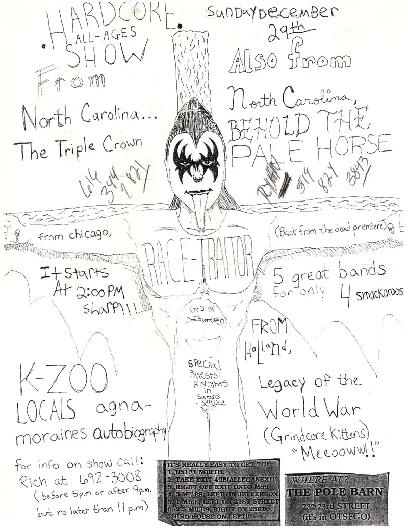Kalamazoo Flyers Basement Shows 1992-1994