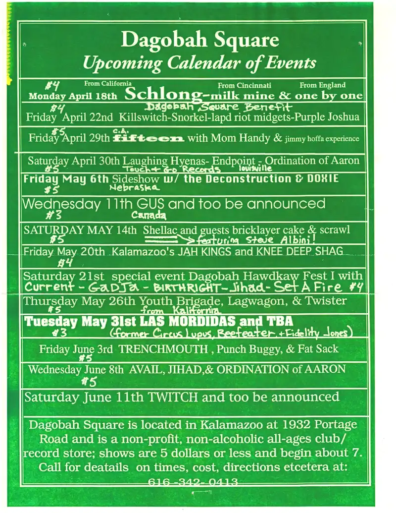 Kalamazoo Dagobah flyer